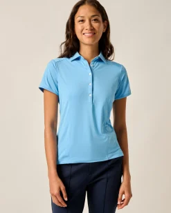 Outlet Angela Performance Jersey Polo Women Polos|Polos & T-Shirts