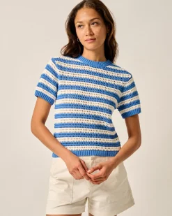 Sale Aubrey Short Sleeve Cotton Sweater Women Sweaters & Cardigans