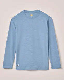 Hot Basin Jr. Performance UPF Long Sleeve Sun Shirt BOY T-Shirts|Swim