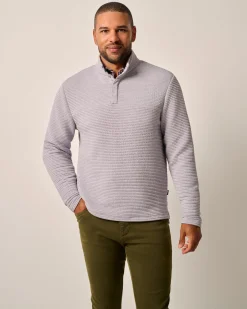 Online Benjy Heathered Henley Pullover Quarter-Zips