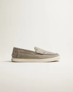 Clearance Canvas Penny Loafer Shoes