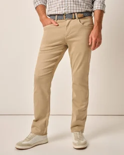 Outlet Carmel Sateen 5-Pocket Pants Pants
