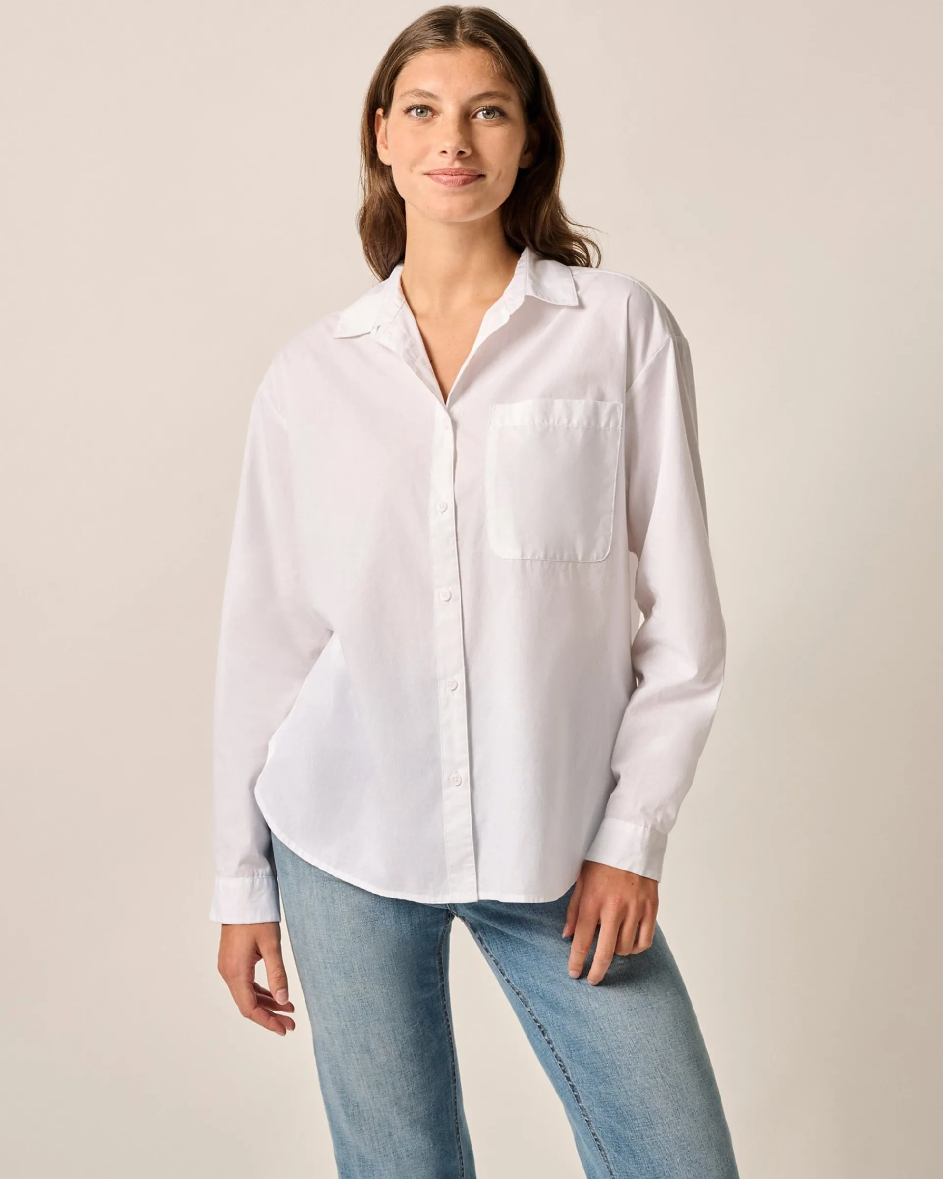 Hot Cotton Boyfriend Shirt Women Shirts & Blouses