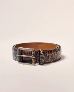 Best Crocco Leather Embossed Belt Belts