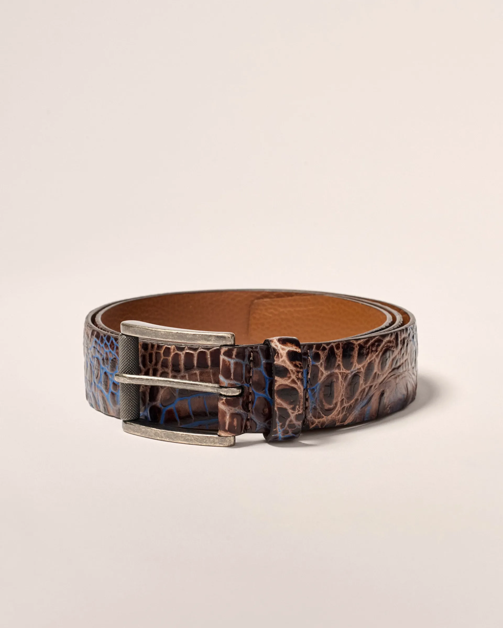 Best Crocco Leather Embossed Belt Belts