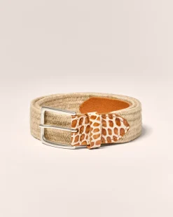 Discount Crocco Tip Italian Linen Belt Belts