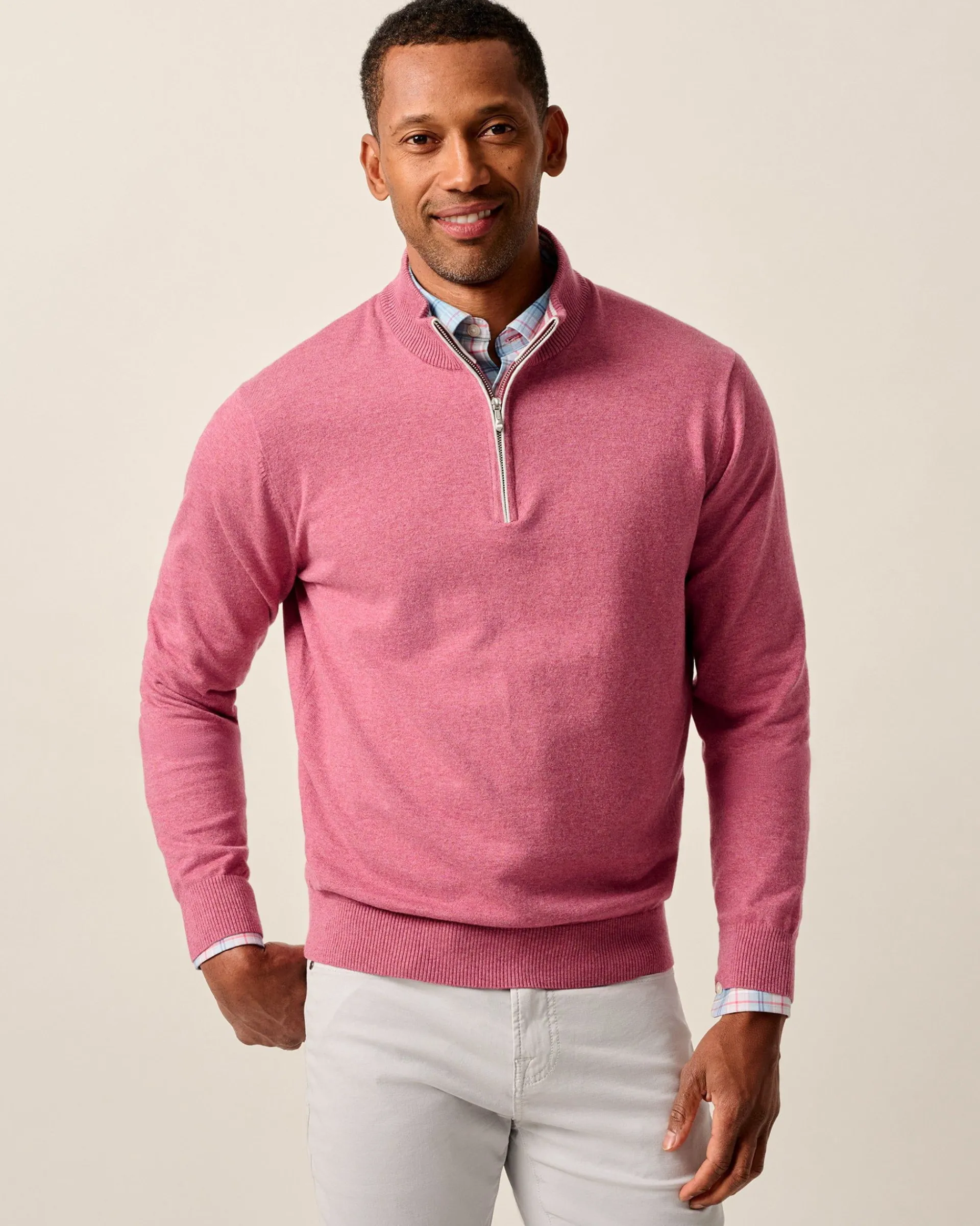 Best Desmond Plaited Cotton Blend 1/4 Zip Sweater Quarter-Zips|Sweaters