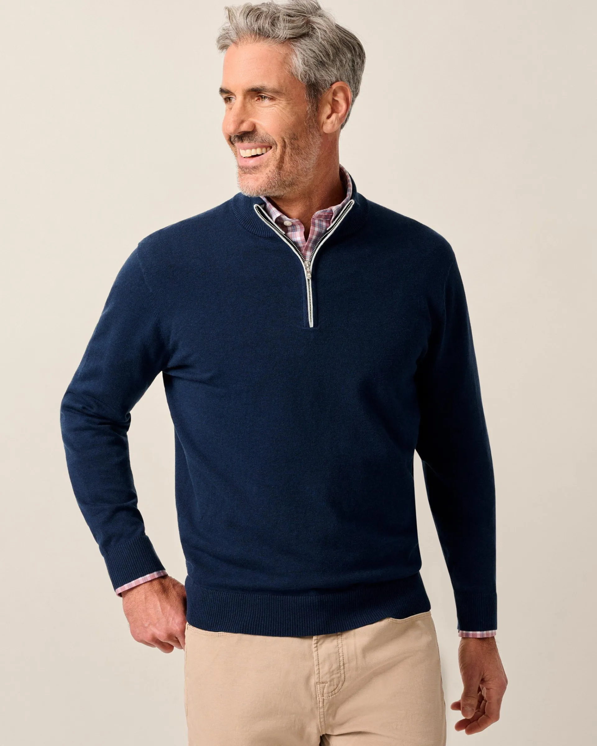 Best Desmond Plaited Cotton Blend 1/4 Zip Sweater Quarter-Zips|Sweaters