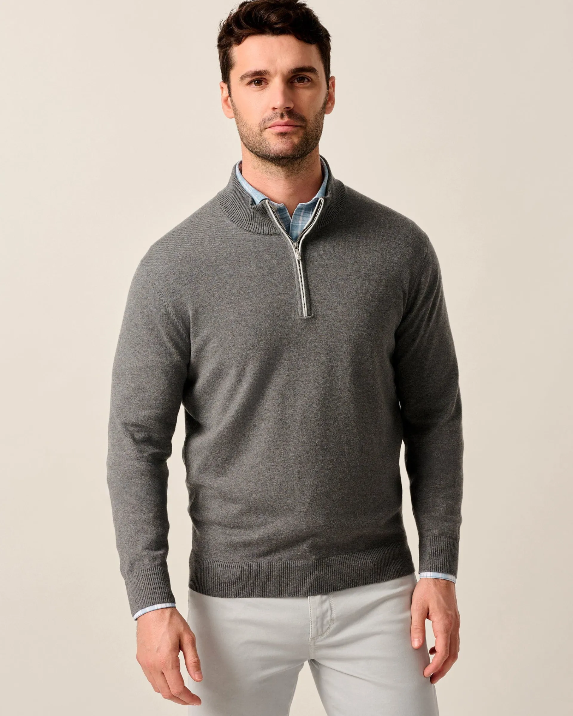 Best Desmond Plaited Cotton Blend 1/4 Zip Sweater Quarter-Zips|Sweaters