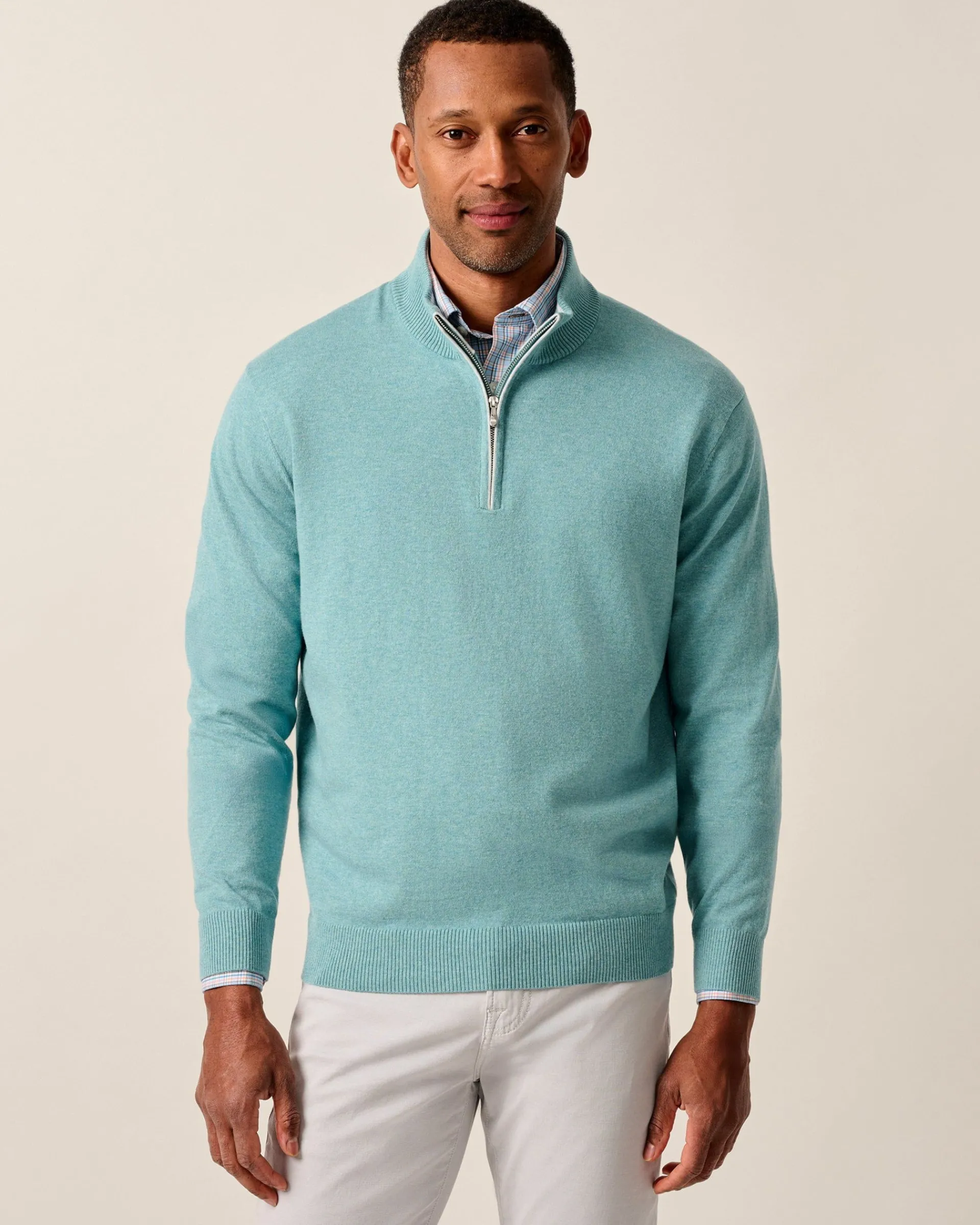 Best Desmond Plaited Cotton Blend 1/4 Zip Sweater Quarter-Zips|Sweaters