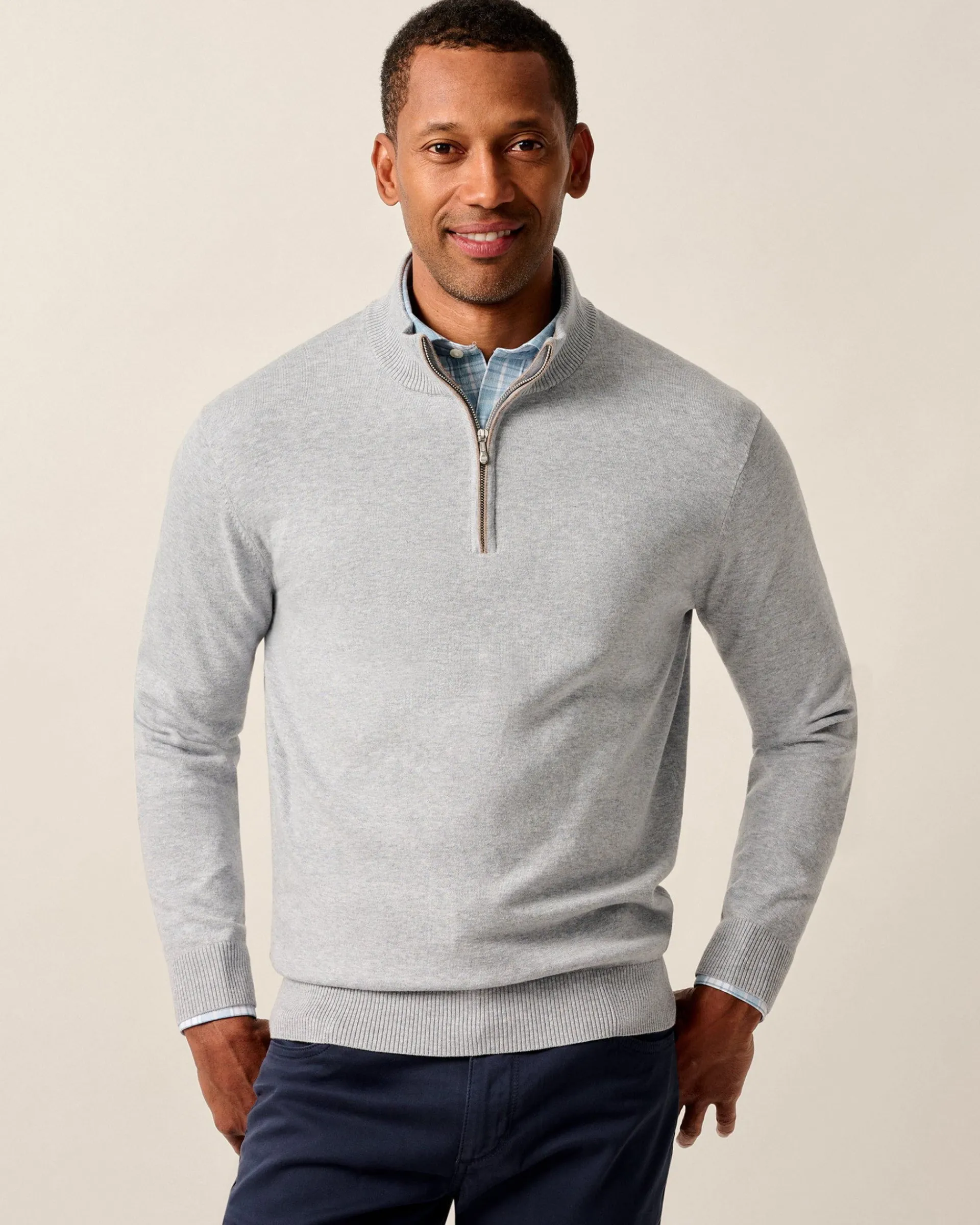 Best Desmond Plaited Cotton Blend 1/4 Zip Sweater Quarter-Zips|Sweaters