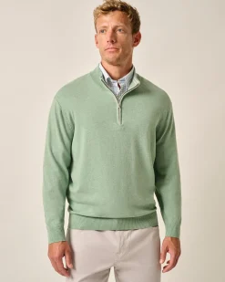 Best Desmond Plaited Cotton Blend 1/4 Zip Sweater Quarter-Zips|Sweaters
