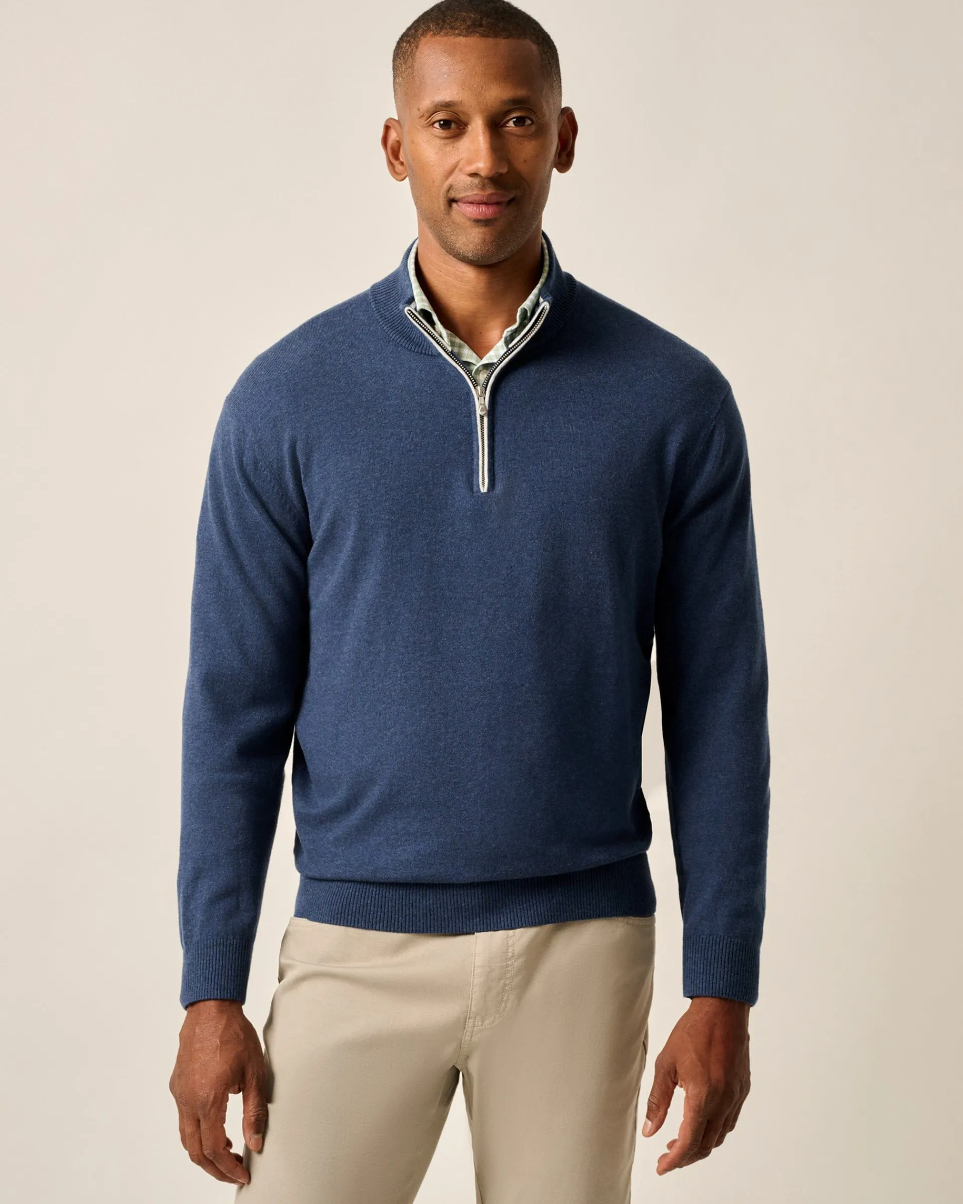 Best Desmond Plaited Cotton Blend 1/4 Zip Sweater Quarter-Zips|Sweaters