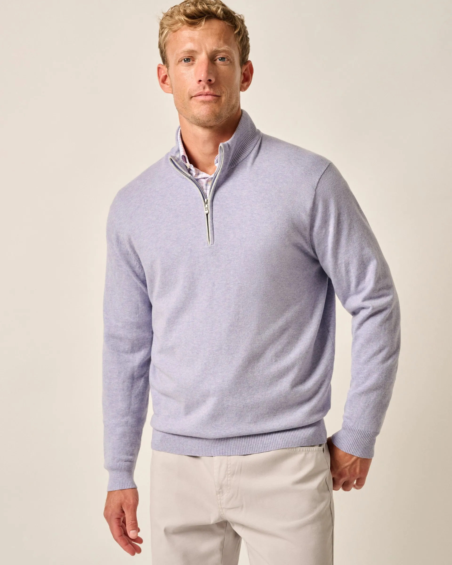 Best Desmond Plaited Cotton Blend 1/4 Zip Sweater Quarter-Zips|Sweaters