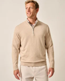 Best Desmond Plaited Cotton Blend 1/4 Zip Sweater Quarter-Zips|Sweaters
