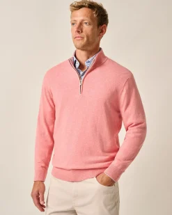 Best Desmond Plaited Cotton Blend 1/4 Zip Sweater Quarter-Zips|Sweaters