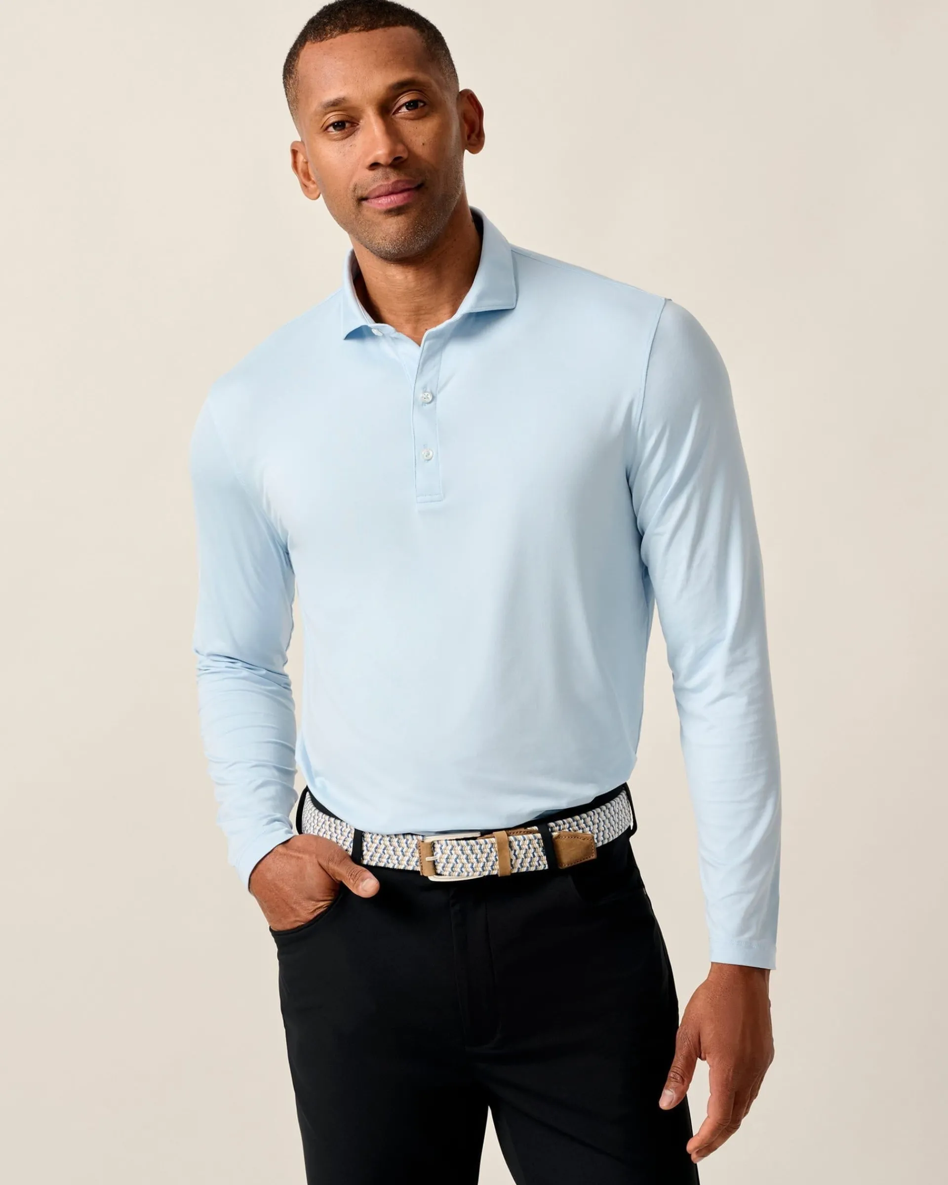 Best Featherweight Long Sleeve Performance Polo - Swing Polos|Polos
