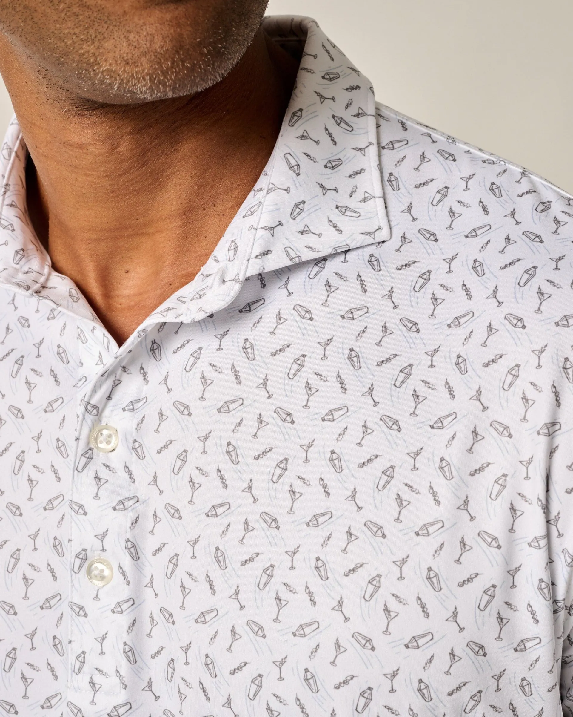 Sale Featherweight Performance Polo - Tini Print Polos|Polos