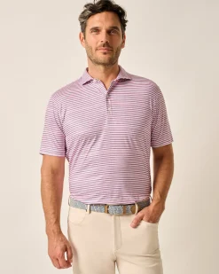 Featherweight Performance Polo - Warwick Stripe Polos|Polos