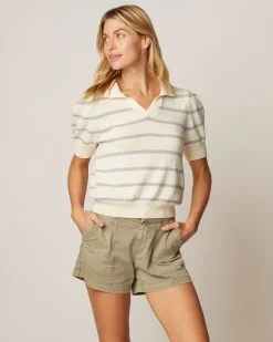 Gigi Cotton Sweater Polo Women Polos|Sweaters & Cardigans