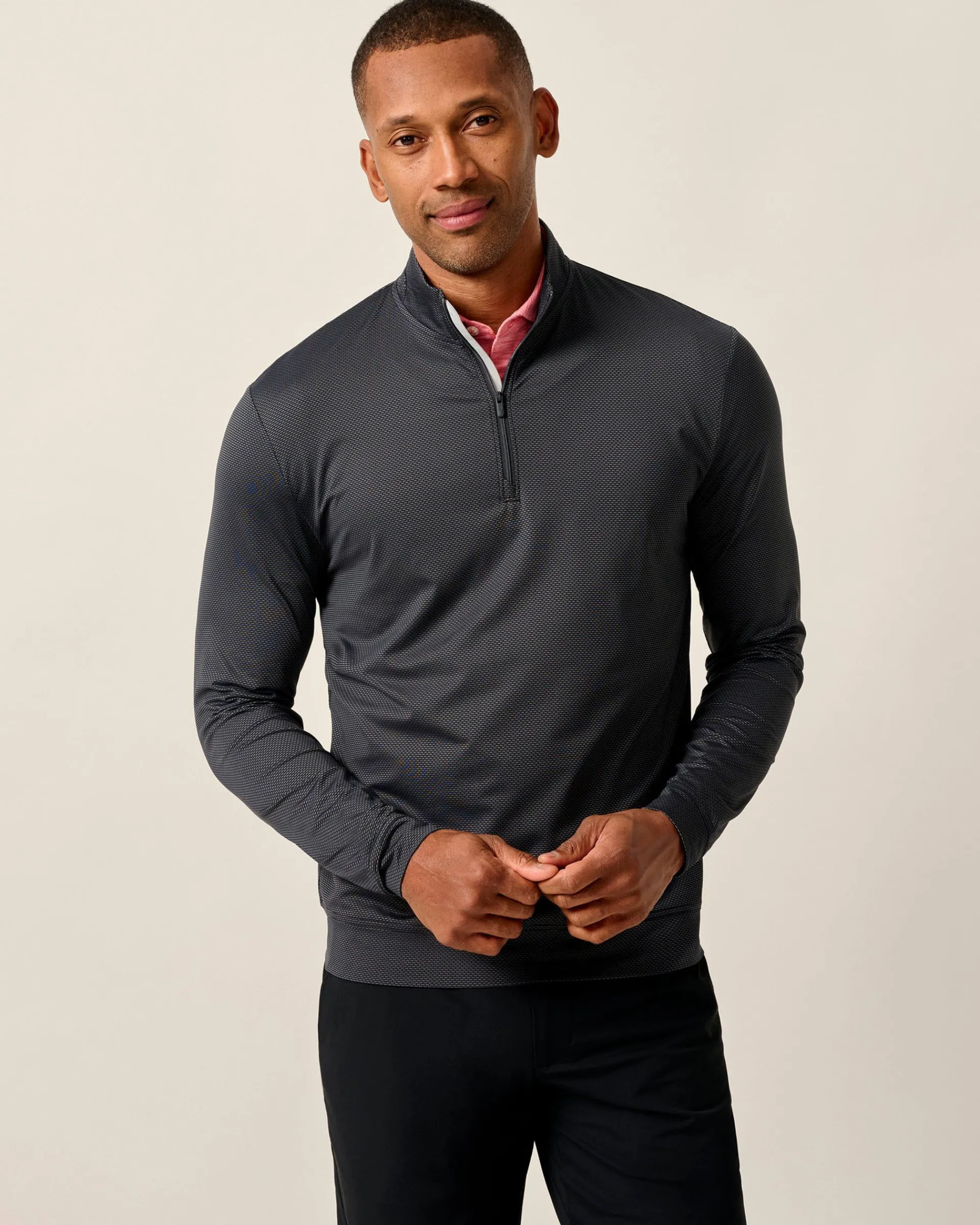 Jamie Jacquard Stretch 1/4-Zip Pullover Quarter-Zips|Quarter-Zips & Hoodies