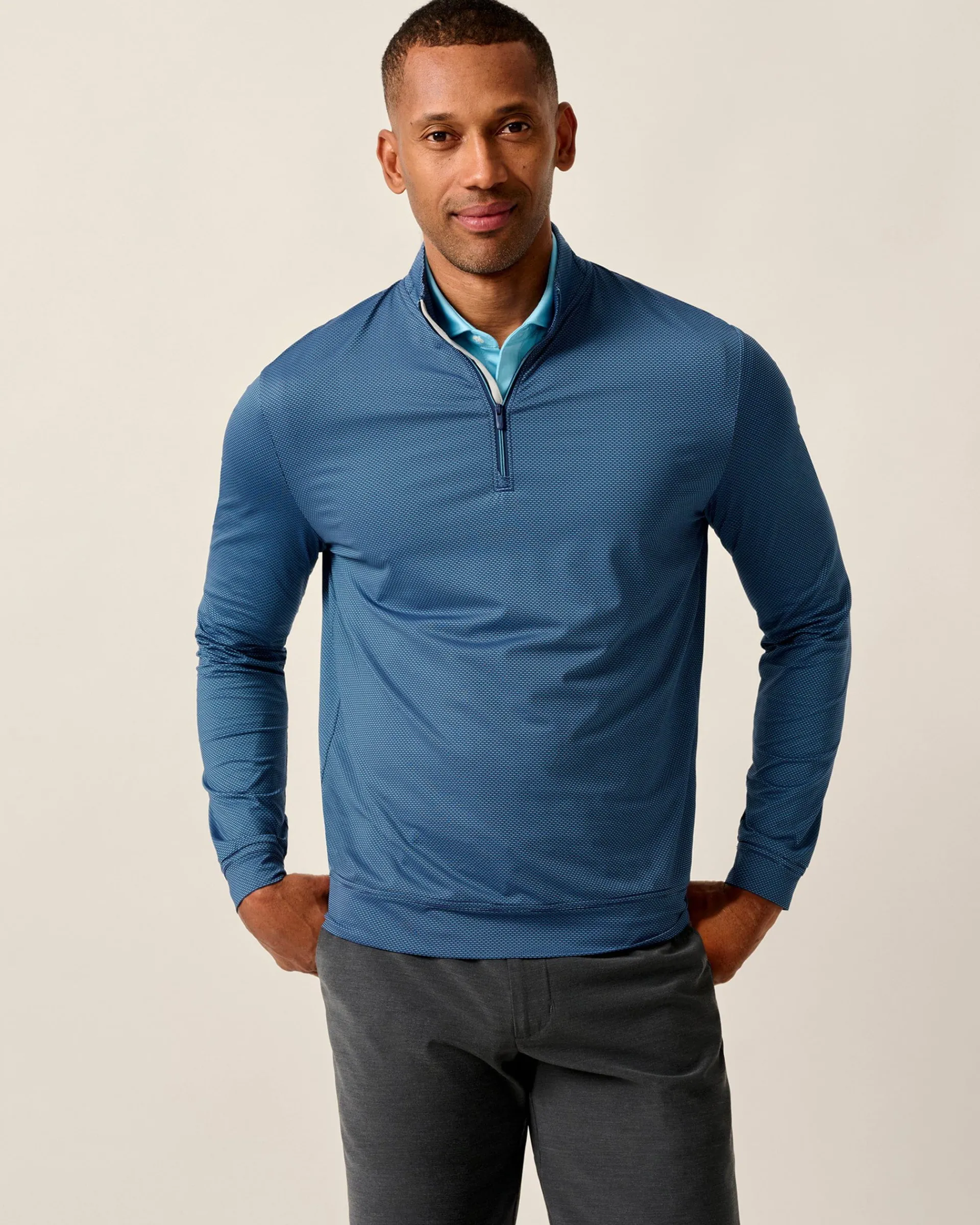 Jamie Jacquard Stretch 1/4-Zip Pullover Quarter-Zips|Quarter-Zips & Hoodies