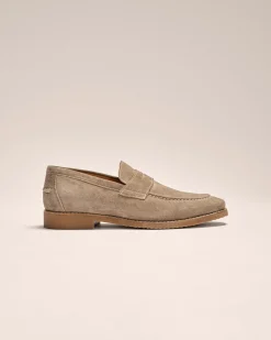 New J-Flex Suede Penny Loafer Shoes