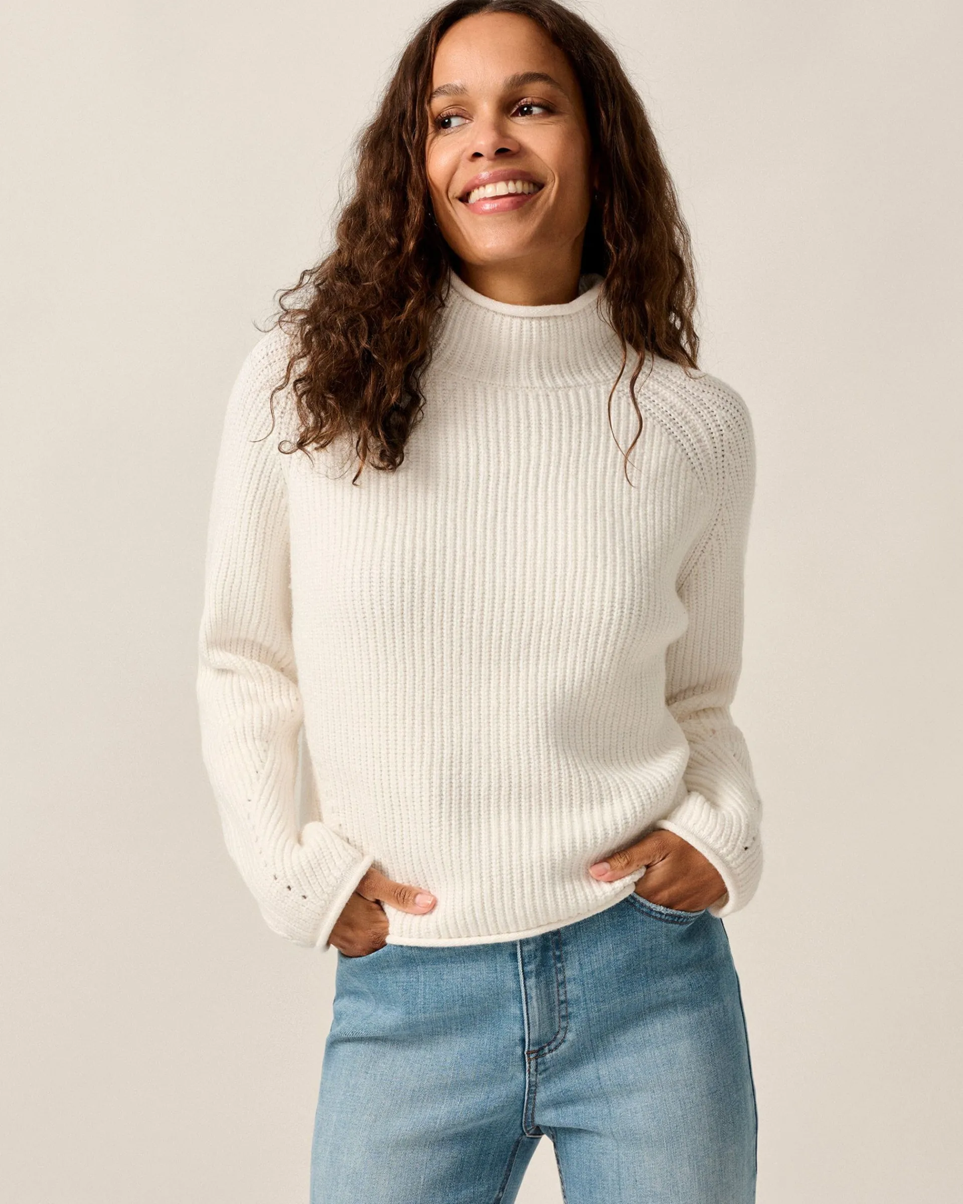New Joyce Mock Neck Sweater Women Sweaters & Cardigans