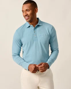 Sale Long Sleeve Original 4-Button Polo - Coastal Wash Polos