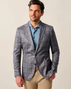Clearance Malachi Top Shelf Windowpane Knit Sport Coat Sport Coats