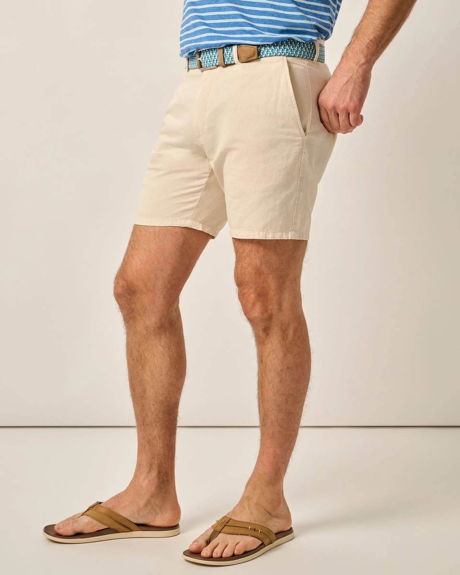 Sale Melrose Cotton Linen Shorts Shorts