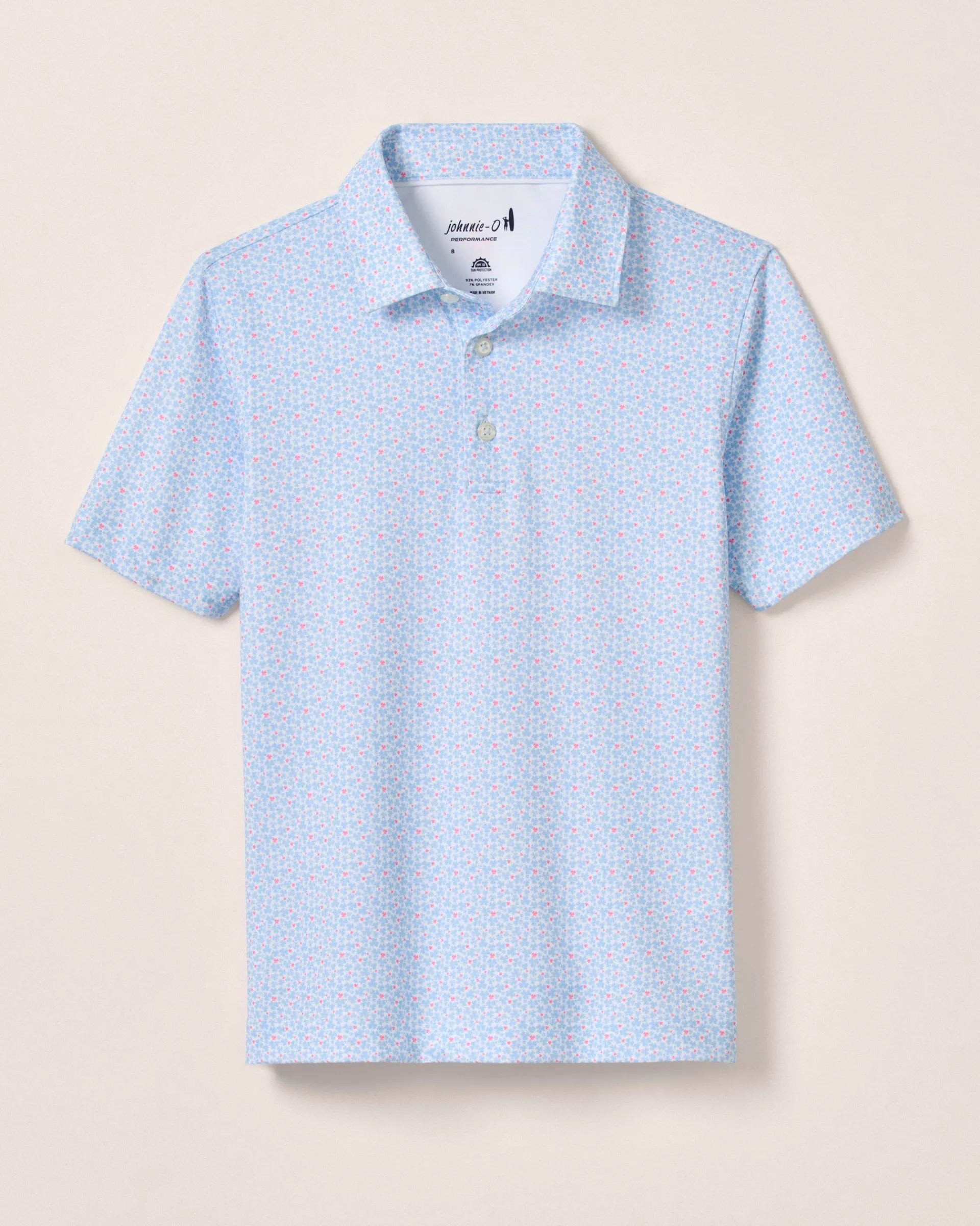 Clearance Performance Jersey Jr. Polo - Four Leaf Print BOY Polos|Polos