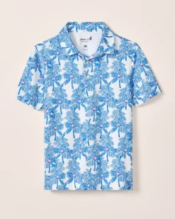 Discount Performance Mesh Jr. Polo - The Grove Print BOY Polos|Polos
