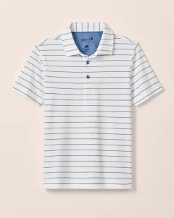Performance Mesh Jr. Polo - Kerwin Stripe BOY Polos|Polos