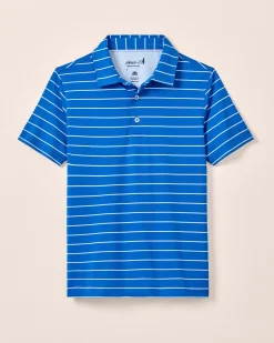 Performance Mesh Jr. Polo - Kerwin Stripe BOY Polos|Polos