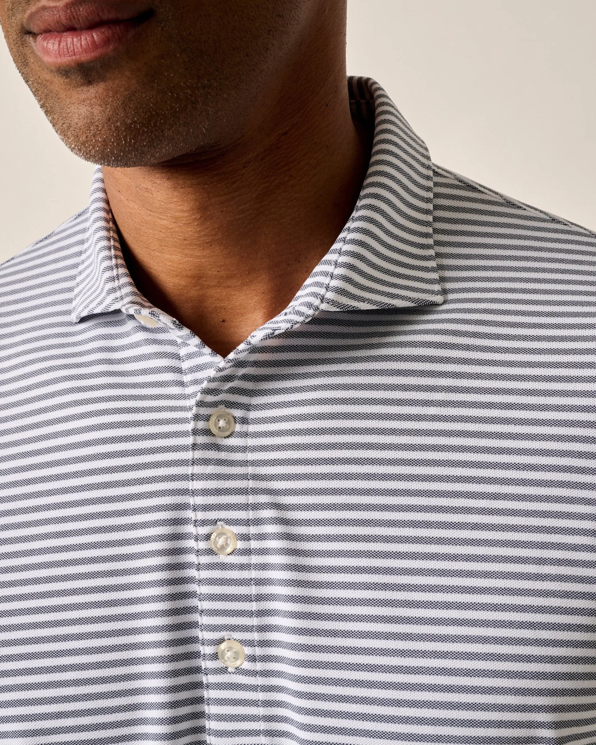 Clearance Performance Mesh Polo - Stetson Stripe Polos|Polos