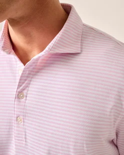 Clearance Performance Mesh Polo - Stetson Stripe Polos|Polos