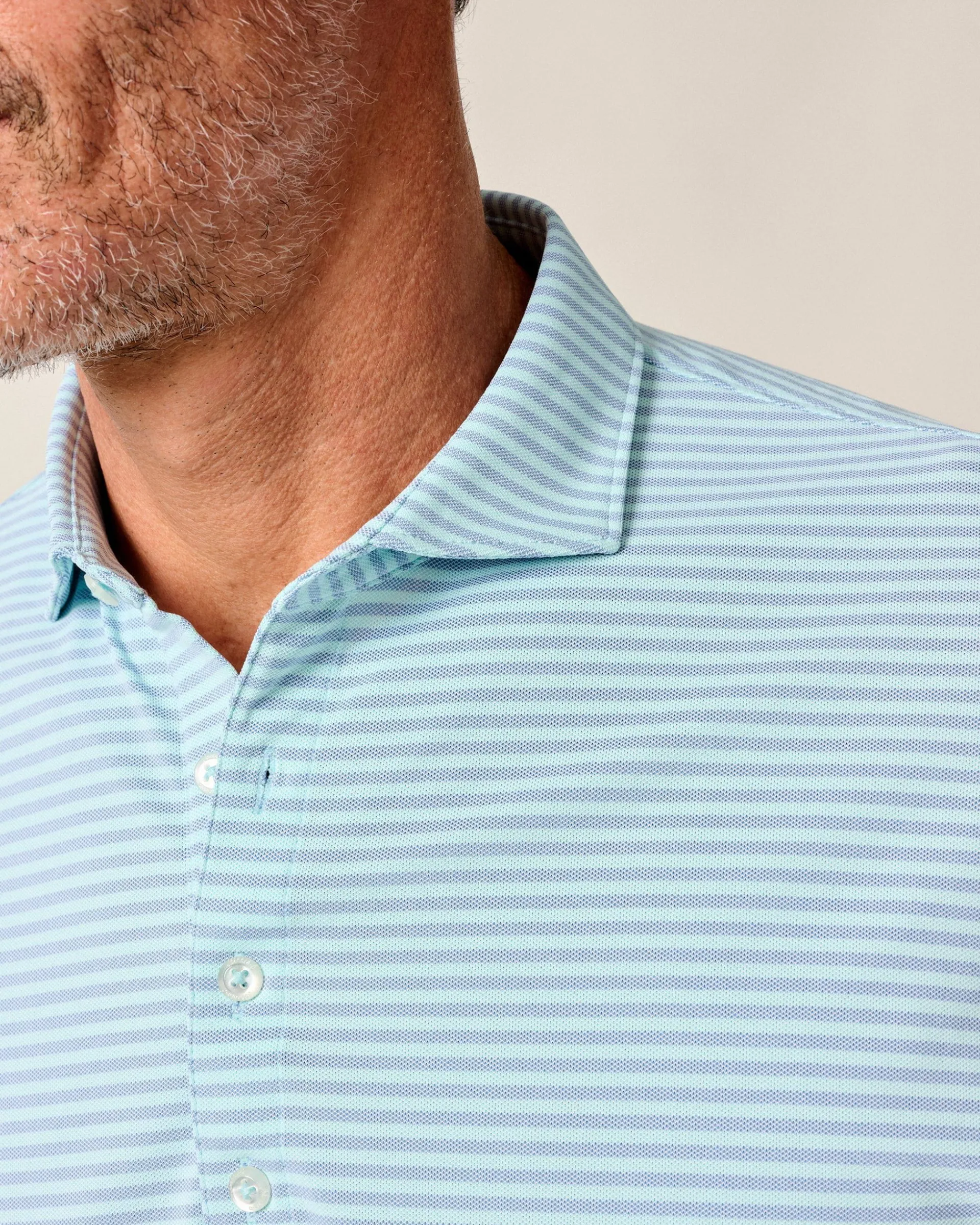 Clearance Performance Mesh Polo - Stetson Stripe Polos|Polos