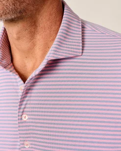 Clearance Performance Mesh Polo - Stetson Stripe Polos|Polos