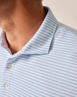 Clearance Performance Mesh Polo - Stetson Stripe Polos|Polos