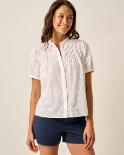 Discount Rosie Pintuck Cotton Blouse Women Shirts & Blouses