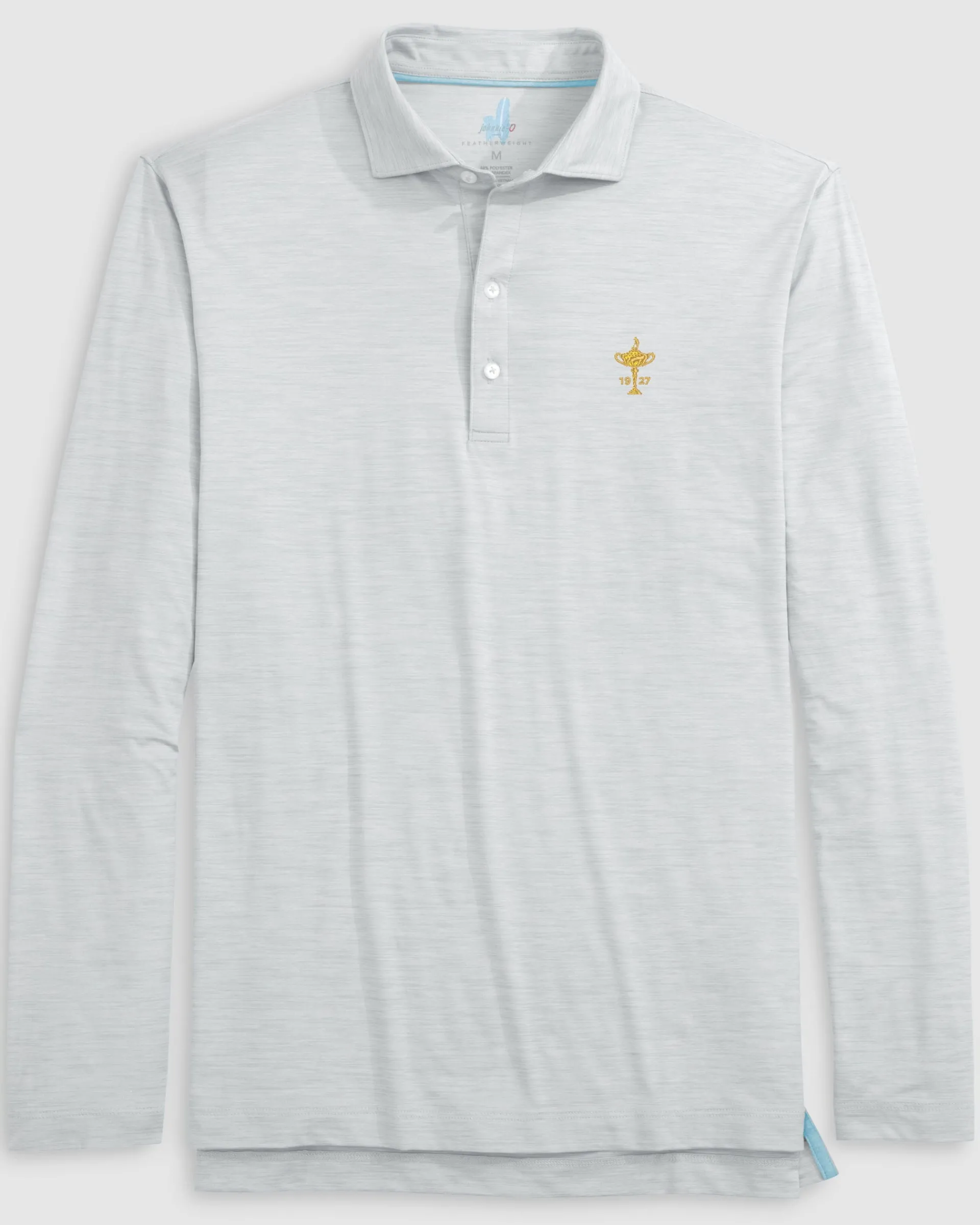 Ryder Cup Swing Long Sleeve Featherweight Performance Polo - Trophy Logo Ryder Cup|Ryder Cup