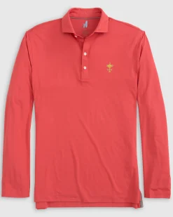 Ryder Cup Swing Long Sleeve Featherweight Performance Polo - Trophy Logo Ryder Cup|Ryder Cup