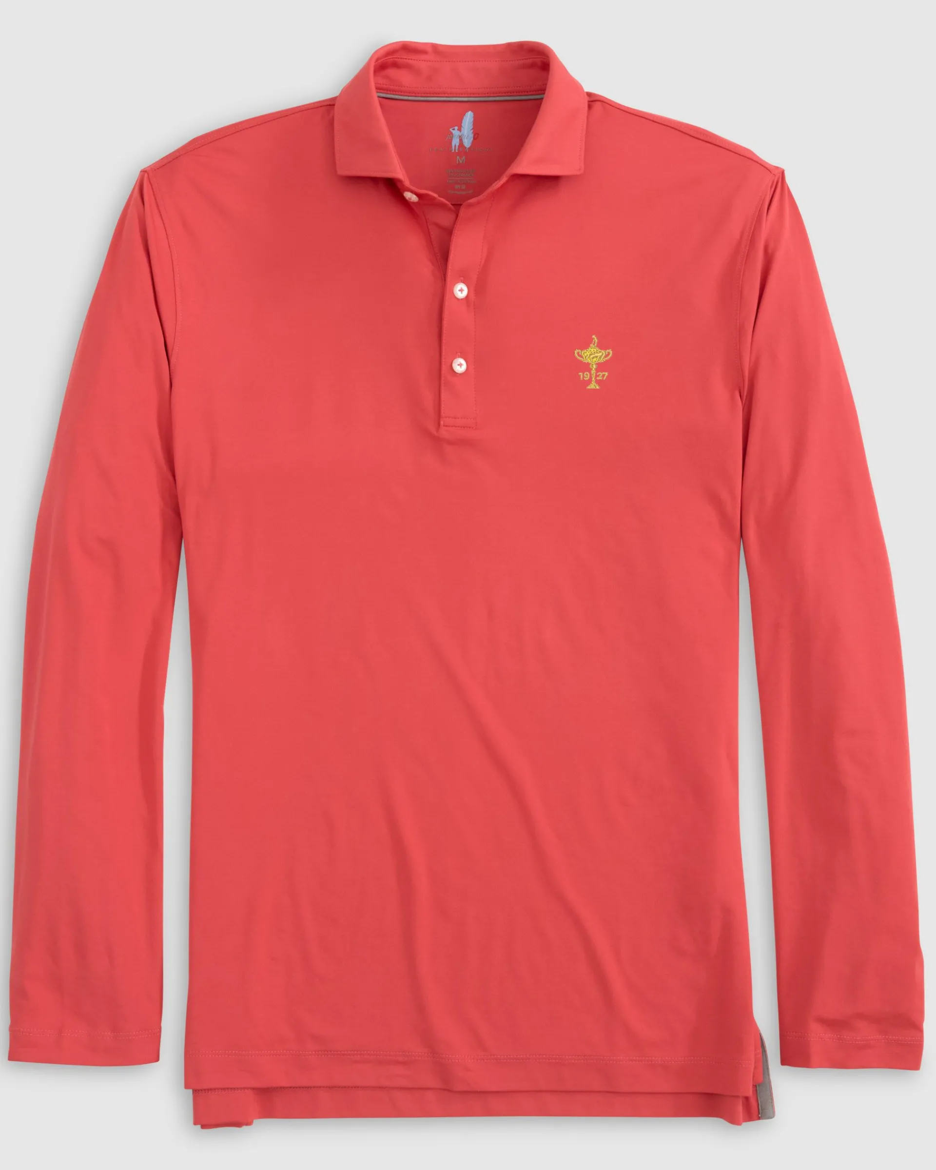 Ryder Cup Swing Long Sleeve Featherweight Performance Polo - Trophy Logo Ryder Cup|Ryder Cup