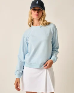 Hot Samantha Terry Crewneck Sweatshirt Women Sweatshirts & Quarter-Zips|Quarter-Zips & Pullovers