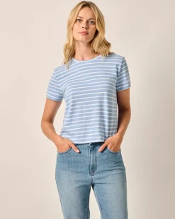 Sale Shoreline Striped T-Shirt Women Tees & Tanks