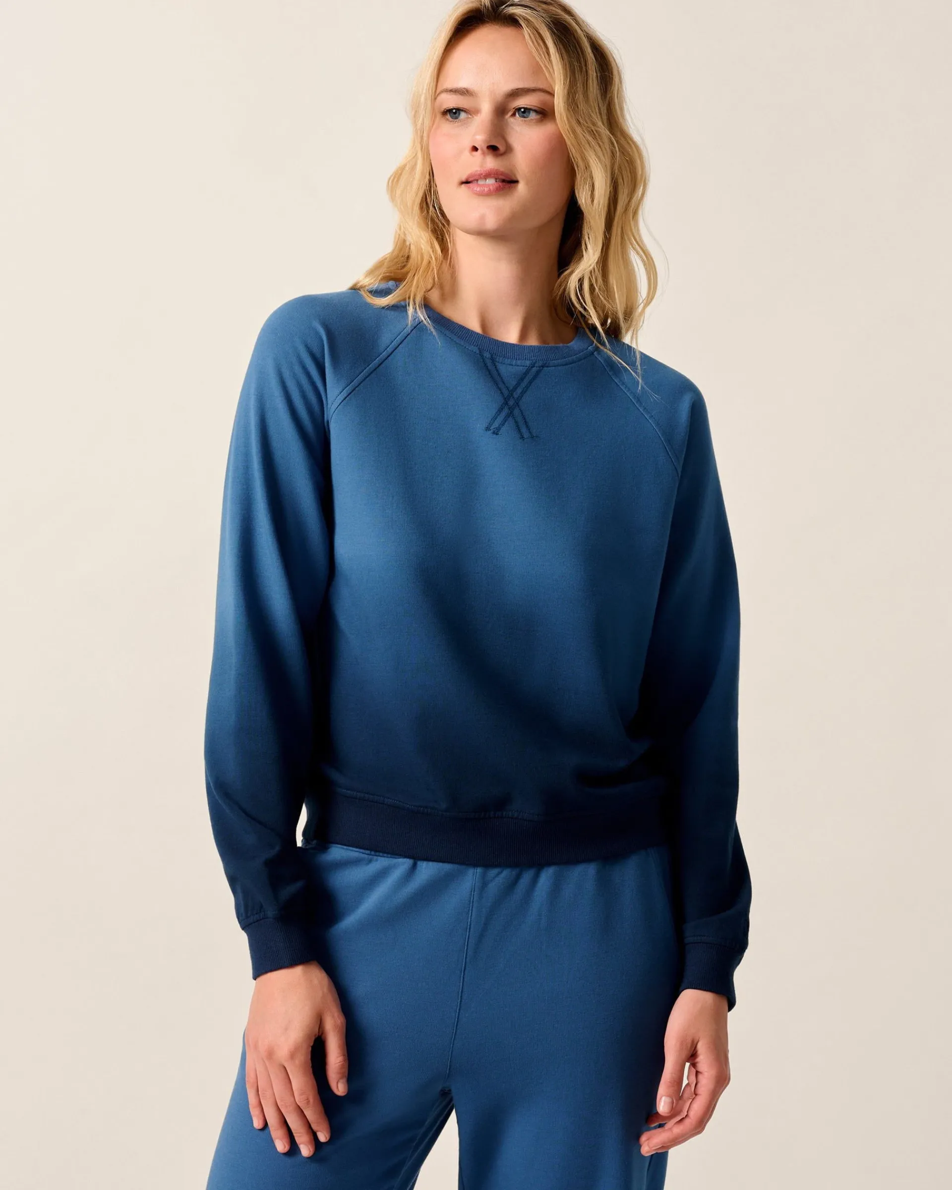 Hot Sophia Lightweight Terry Crewneck Sweatshirt Women Sweatshirts & Quarter-Zips