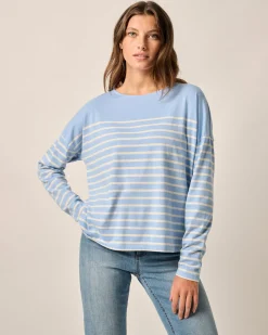 Hot Suki Striped Boatneck T-Shirt Women Tees & Tanks|Shirts & Blouses