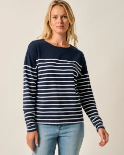 Hot Suki Striped Boatneck T-Shirt Women Tees & Tanks|Shirts & Blouses