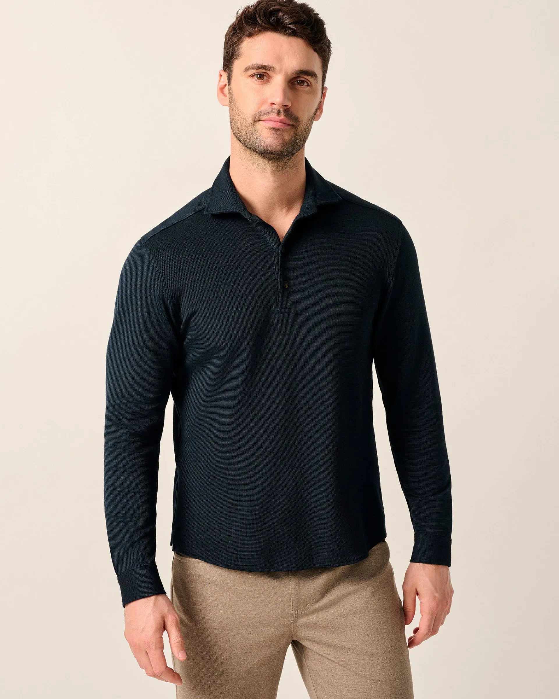 Online Top Shelf Long Sleeve Performance Polo - Highburry Polos